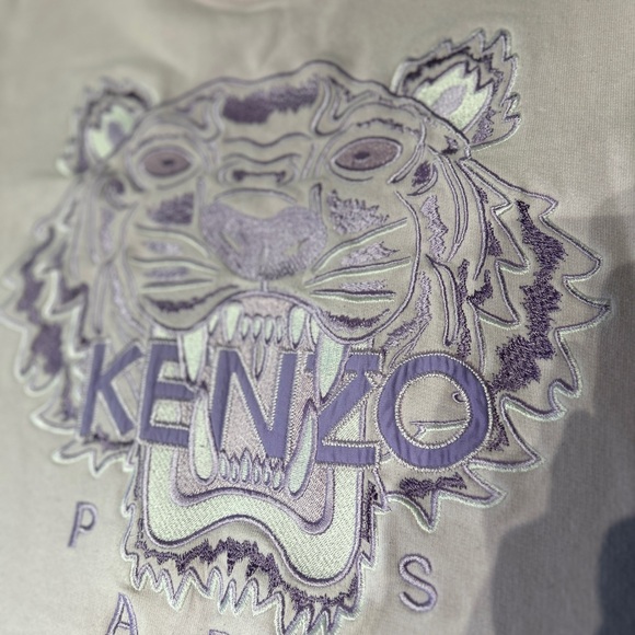 KENZO *RARE* purple embroidered sweatshirt dress EXCELLENT condition! - Picture 7 of 8